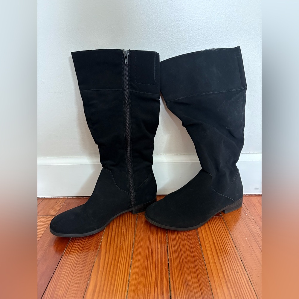 Style & Co. Black Suede Boots - never worn